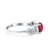 Vintage Style Art Deco Cushion and Marquise Wedding Engagement Ring Simulated Cubic Zirconia 925 Sterling Silver