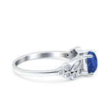 Vintage Style Art Deco Cushion and Marquise Wedding Engagement Ring Simulated Cubic Zirconia 925 Sterling Silver