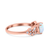 Vintage Style Art Deco Cushion and Marquise Wedding Engagement Ring Simulated Cubic Zirconia 925 Sterling Silver