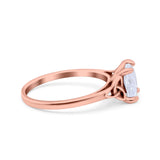 Celtic Art Deco Wedding Engagement Bridal Ring Round Simulated Cubic Zirconia 925 Sterling Silver