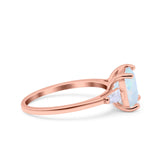 Asscher Cut Art Deco Wedding Engagement Ring Bridal Baguette Simulated Cubic Zirconia 925 Sterling Silver