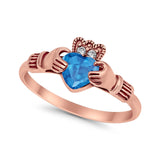 Vintage Style Engagement Bridal Ring Simulated CZ 925 Sterling Silver