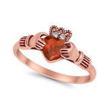 Vintage Style Engagement Bridal Ring Simulated CZ 925 Sterling Silver