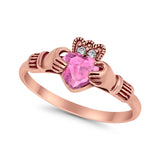 Vintage Style Engagement Bridal Ring Simulated CZ 925 Sterling Silver