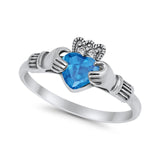 Vintage Style Engagement Bridal Ring Simulated CZ 925 Sterling Silver