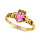 Vintage Style Engagement Bridal Ring Simulated CZ 925 Sterling Silver