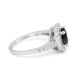 Solitaire Accent Wedding Ring Round Simulated CZ 925 Sterling Silver