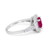 Solitaire Accent Wedding Ring Round Simulated CZ 925 Sterling Silver