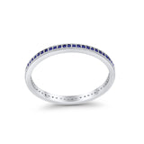 Full Eternity Stackable Band Rings 925 Sterling Silver