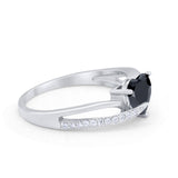 Engagement Heart Promise Ring Simulated Cubic Zirconia 925 Sterling Silver