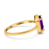 Halo Radiant Cut Wedding Engagement Ring Round Simulated Cubic Zirconia 925 Sterling Silver