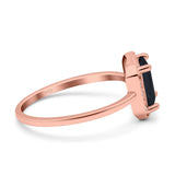 Halo Radiant Cut Wedding Engagement Ring Round Simulated Cubic Zirconia 925 Sterling Silver