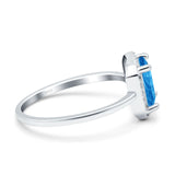 Halo Radiant Cut Wedding Engagement Ring Round Simulated Cubic Zirconia 925 Sterling Silver