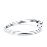 Snake Ring Oxidized Band Solid 925 Sterling Silver Thumb Ring (6mm)