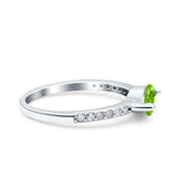 Art Deco Wedding Ring Marquise Simulated Cubic Zirconia 925 Sterling Silver