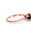 Simulated Ruby Accent Cubic Zirconia Wedding Bridal Ring 925 Sterling Silver