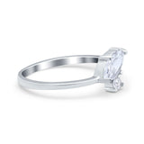 Fashion Ring Marquise Simulated Cubic Zirconia 925 Sterling Silver