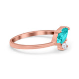 Fashion Ring Marquise Simulated Cubic Zirconia 925 Sterling Silver