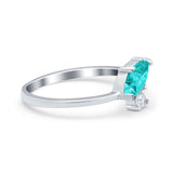 Fashion Ring Marquise Simulated Cubic Zirconia 925 Sterling Silver