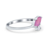 Fashion Ring Marquise Simulated Cubic Zirconia 925 Sterling Silver