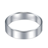Sterling Silver Wedding Bands Ring Round 925 Sterling Silver (4MM)