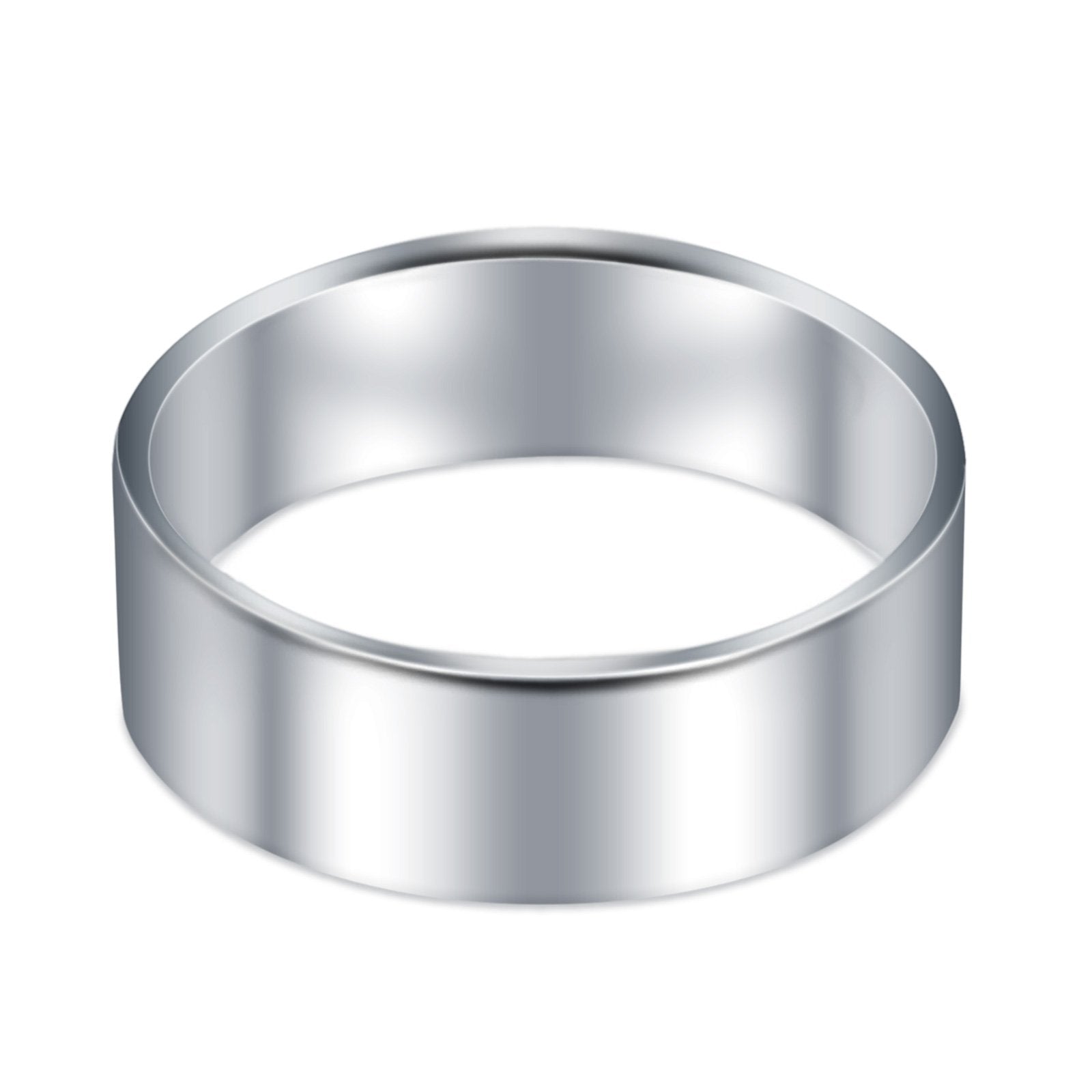 Sterling Silver Wedding Bands Ring Round 925 Sterling Silver (6MM)