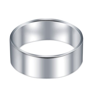Sterling Silver Wedding Bands Round 925 Sterling Silver (7MM)