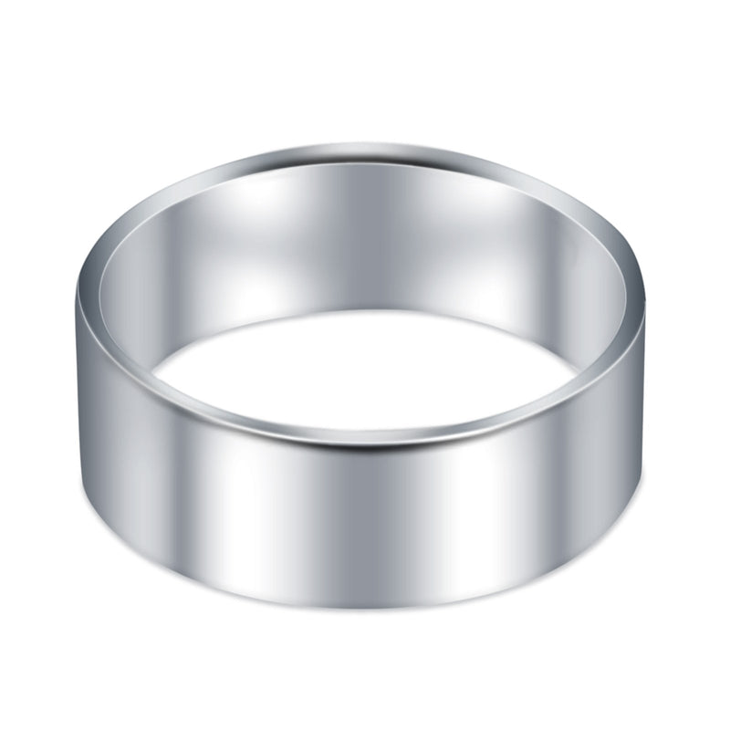 Sterling Silver Wedding Bands Round 925 Sterling Silver (7MM)