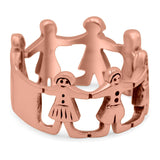 Children Oxidized Band Solid 925 Sterling Silver (11mm)