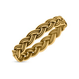 Rope Braided Ring Oxidized Band Solid 925 Sterling Silver Thumb Ring (3mm)