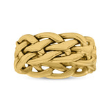 Infinity Braided Style Oxidized Band Solid 925 Sterling Silver 8mm(0.31)
