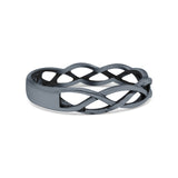 Celtic Band Braided New Trending Design Oxidized Solid 925 Sterling Silver Thumb Ring 4mm(0.15)