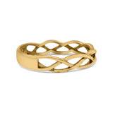 Celtic Band Braided New Trending Design Oxidized Solid 925 Sterling Silver Thumb Ring 4mm(0.15)