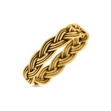 Intricate Weave Braided Knot Promise Oxidized Rope Band New Design Solid 925 Sterling Silver Thumb Ring 5mm