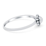 Bali Ring Oxidized Band Solid 925 Sterling Silver Thumb Ring (7mm)