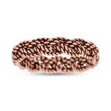 Classic Twisted Rope Ring Braided Oxidized (5mm) 925 Sterling Silver
