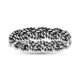 Classic Twisted Rope Ring Braided Oxidized (5mm) 925 Sterling Silver