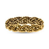 Classic Twisted Rope Ring Braided Oxidized (5mm) 925 Sterling Silver