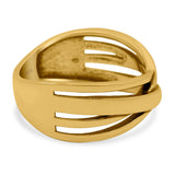 Crisscross Ring Oxidized Band Solid 925 Sterling Silver Thumb Ring (8mm)