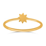 Star Ring Oxidized Band Solid 925 Sterling Silver Thumb Ring (4mm)