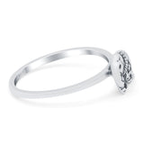 Elephant Ring Oxidized Band Solid 925 Sterling Silver Thumb Ring (7mm)