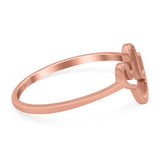 Cactus Ring Oxidized Band Solid 925 Sterling Silver Thumb Ring (9mm)