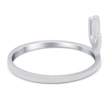 Cactus Ring Oxidized Band Solid 925 Sterling Silver Thumb Ring (10mm)