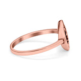 Om Sign Ring Oxidized Band Solid 925 Sterling Silver Thumb Ring (10mm)