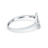 Petite Dainty Tree of Life Thumb Ring Band Round 925 Sterling Silver