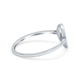 Mountain Fashion Petite Dainty Plain Ring Solid 925 Sterling Silver
