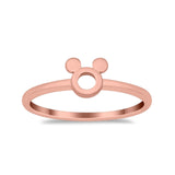 Petite Dainty Plain Rings Band Round 925 Sterling Silver