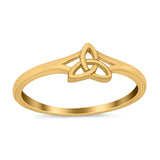 Celtic Triquetra Band Plain Ring 925 Sterling Silver