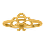 Bumblebee Band Oxidized Ring Solid 925 Sterling Silver Thumb Ring (9mm)