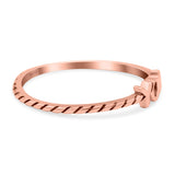 You Band Oxidized Ring Solid 925 Sterling Silver Thumb Ring (3.5mm)